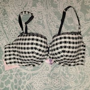 Fenty gingham balconette lightly padded bra